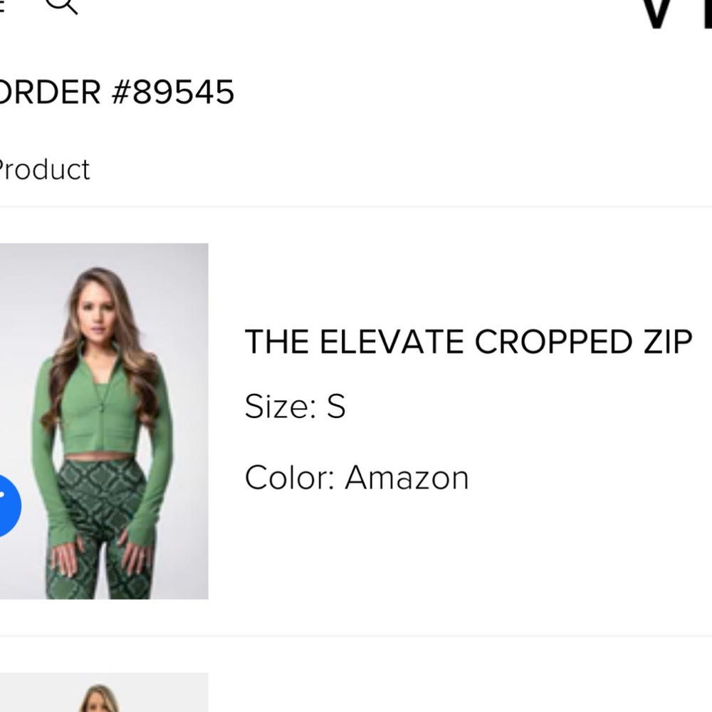 Balance Athletica Mint Green Zip Top